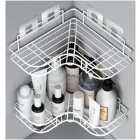 FOREHILL Küchenwandregal [Handgefertigt] Weißes Eckregal - 2 [4 verschiedene Aufkleber] von FOREHILL