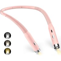 FOREHILL Nackenleselampe, wiederaufladbare Nachttischlampe, 3 Farben und 3 einstellbare Helligkeitsstufen, 360° faltbar, USB-LED-Leselampe für FOREHILL Nackenleselampe, wiederaufladbare Nachttischlampe, 3 Farben und 3 einstellbare Helligkeitsstufen, 360° faltbar, USB-LED-Leselampe für von FOREHILL