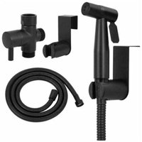 FOREHILL Toiletten-Bidet-Sprühkopf, Komplettes schwarzes Toiletten-Bidet-Set, Toiletten-Bidet-Sprühkopf-Set, Sprühkopf für die tägliche Körperpflege, von FOREHILL