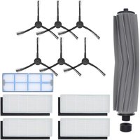 FOREHILL Zubehörset für ILIFE A8 A6 X620 X623 Saugroboter, Ersatzteilset inklusive 1 Hauptbürste und 6 Bürsten von FOREHILL