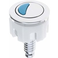 FOREHILL Zweimengenspülknopf, runder Druckknopf aus verchromtem ABS, Ersatz-WC-Sitz für Dusche und Badezimmer von FOREHILL