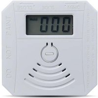 Gasmelder, Kombinierter Kohlenmonoxid-Rauchmelder, batteriebetriebener CO-Rauchmelder mit LED-Anzeige, Blinklicht, akustischem Alarm und akustischer von FOREHILL