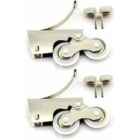 Geräuscharme Umlenkrolle aus Edelstahl/Titanlegierung mit zwei Rollen für Schiebetüren von Schränken Geräuscharme Umlenkrolle aus Edelstahl/Titanlegierung mit zwei Rollen für Schiebetüren von Schränken von FOREHILL