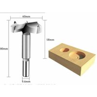 Holzbohrer, 60/70/80/90 mm Durchmesser, Hartmetall-Schaftfräser zum Formen von Löchern in der Holzbearbeitung, zum Einbau von Kugeltüren in Holz, von FOREHILL