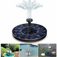 Solarbrunnen, 1,4-W-Solar-Teichpumpe mit 4 Effekten, max. Förderhöhe 70 cm, schwimmende Solarbrunnenpumpe für Gartenteich oder Aquarium, Vogeltränke Solarbrunnen, 1,4-W-Solar-Teichpumpe mit 4 Effekten, max. Förderhöhe 70 cm, schwimmende Solarbrunnenpumpe für Gartenteich oder Aquarium, Vogeltränke von FOREHILL
