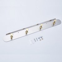 Wandhaken aus Edelstahl, Garderobenhaken, Handtuchhalter, Schlüsselhalter, Kleiderhaken, Türhänger – Silber von FOREHILL