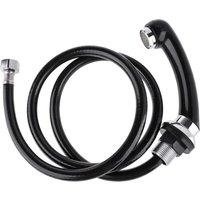 Waschbecken, Dusche, Friseurarmatur, verzinkte Düse, rutschfest (3 schwarze Gewindegänge) von FOREHILL