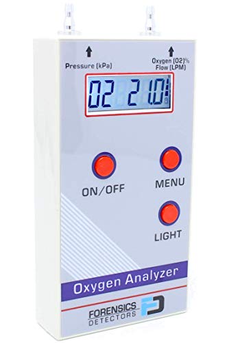 Wooge Oxygen Analyzer by Forensics | 21%-100% | O2, Flow & Pressure Digital Readout | von FORENSICS DETECTORS FD