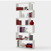 Fores Habitat S.l.u. - Weißes Büro Wohnzimmermöbel Bücherregal cm 80 x 25x 192 h von FORES HABITAT S.L.U.