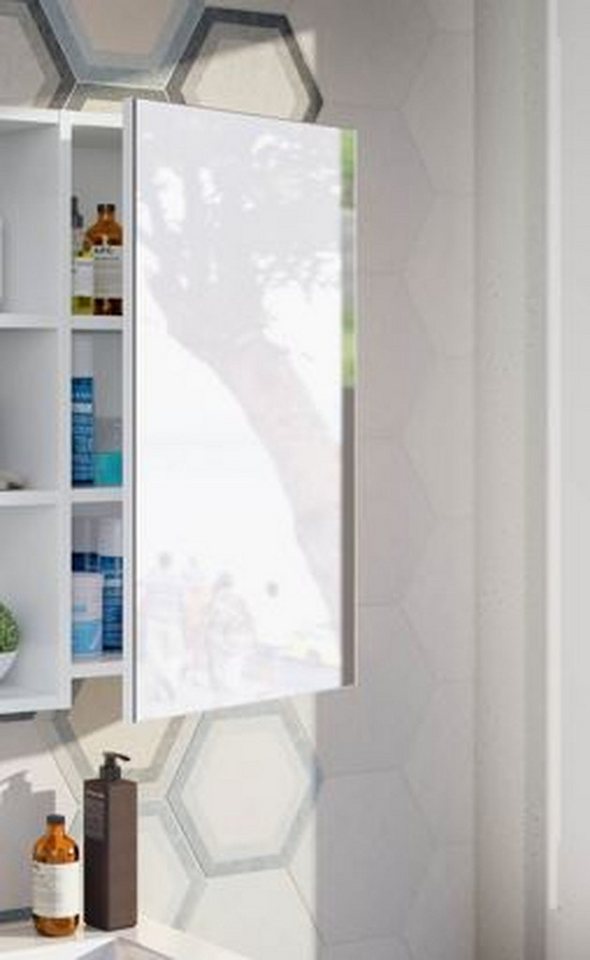 FORES HABITAT Badezimmerspiegelschrank in weiß glänzend von FORES HABITAT