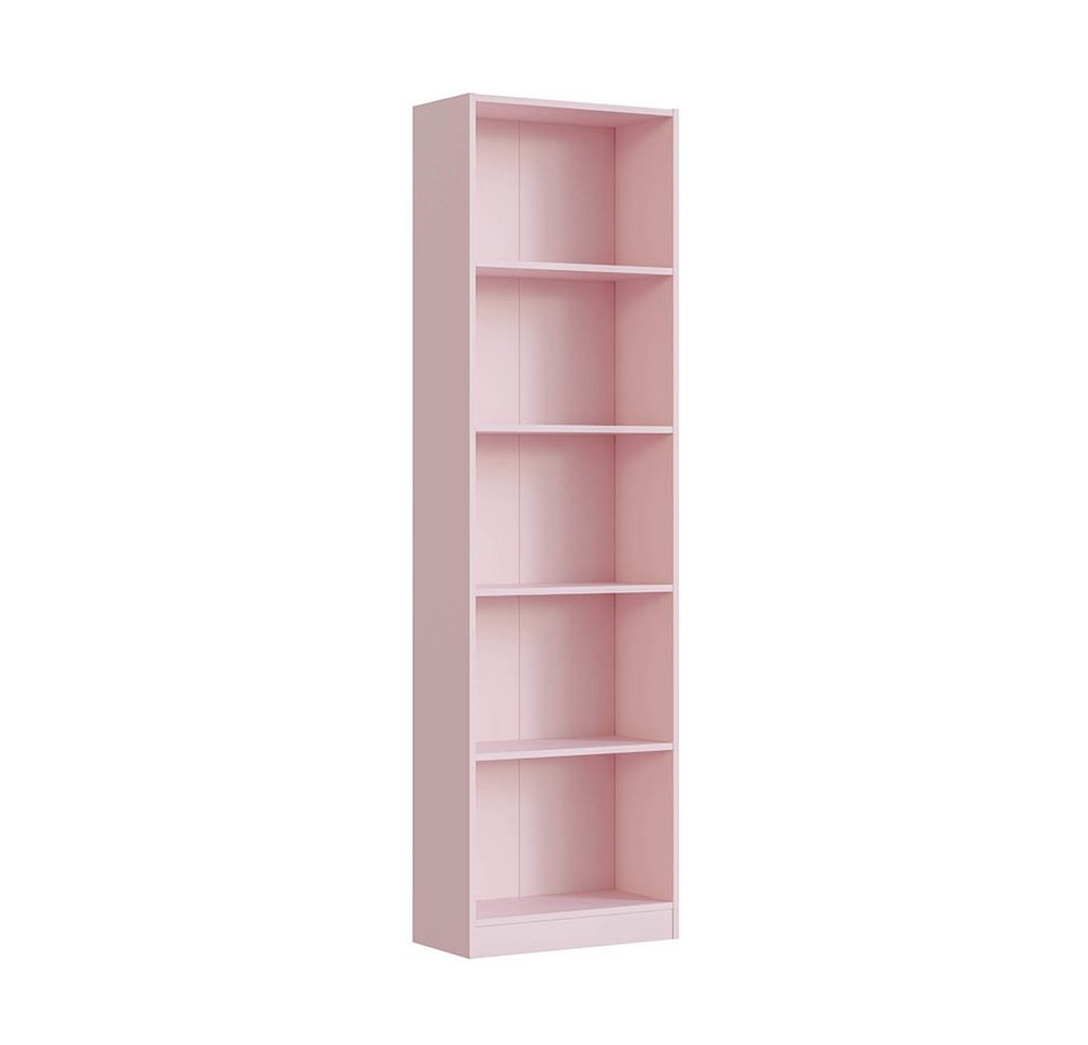 FORES HABITAT Bücherregal in Rosa - 52x180x25 (BxHxT) von FORES HABITAT