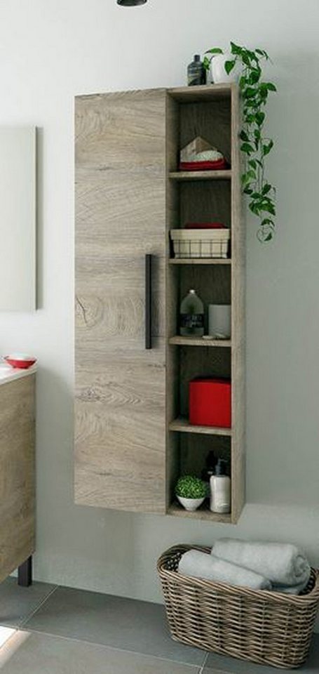 FORES HABITAT Hängeschrank in Alaska-Eiche - 51x135x25 (BxHxT) von FORES HABITAT