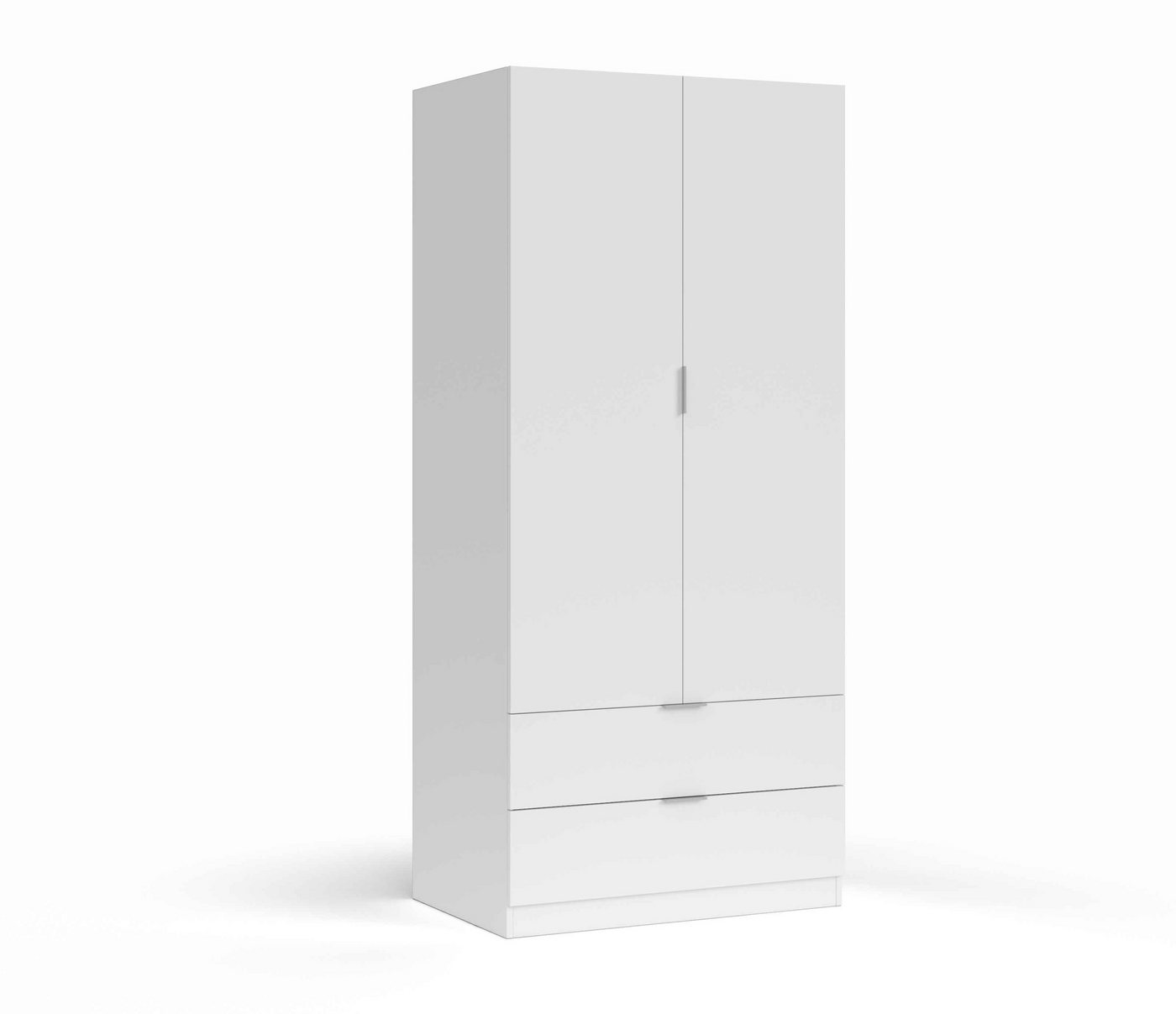 FORES HABITAT Kleiderschrank in Weiß, Holzwerkstoff - 81x180x52cm (BxHxT) von FORES HABITAT