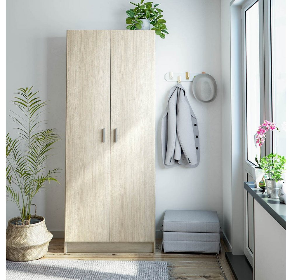 FORES HABITAT Mehrzweckschrank in Eiche - 73x180x37 (BxHxT) von FORES HABITAT