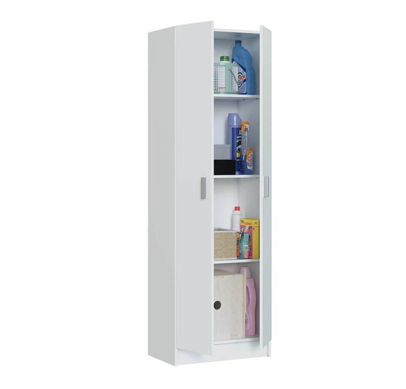 FORES HABITAT Mehrzweckschrank in Weiß - 59x180x37 (BxHxT) von FORES HABITAT