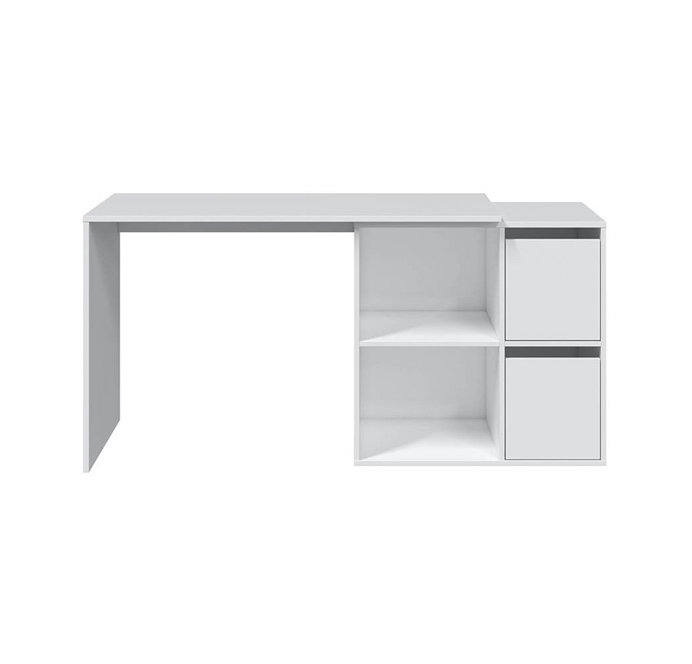 FORES HABITAT Schreibtisch 2 Türen, Fächer, in Artik Weiß - 120x74x77 (BxHxT) von FORES HABITAT