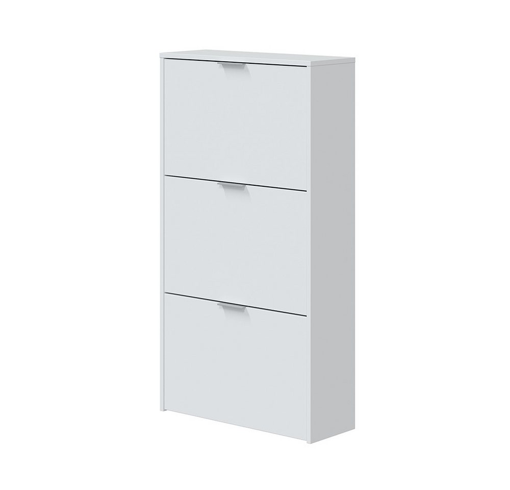 FORES HABITAT Schuhkipper in weiß glänzend - 60x113x22 (BxHxT) von FORES HABITAT