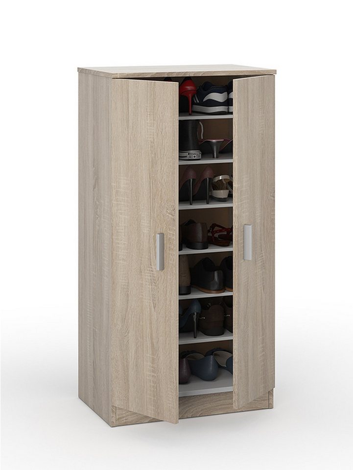 FORES HABITAT Schuhkommode in Kanada-Eiche - 55x108x36 (BxHxT) von FORES HABITAT