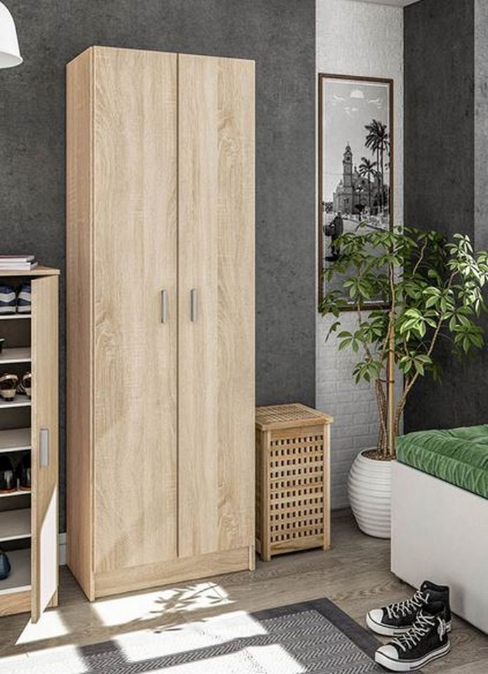 FORES HABITAT Schuhschrank in Kanada-Eiche - 59x180x37 (BxHxT) von FORES HABITAT