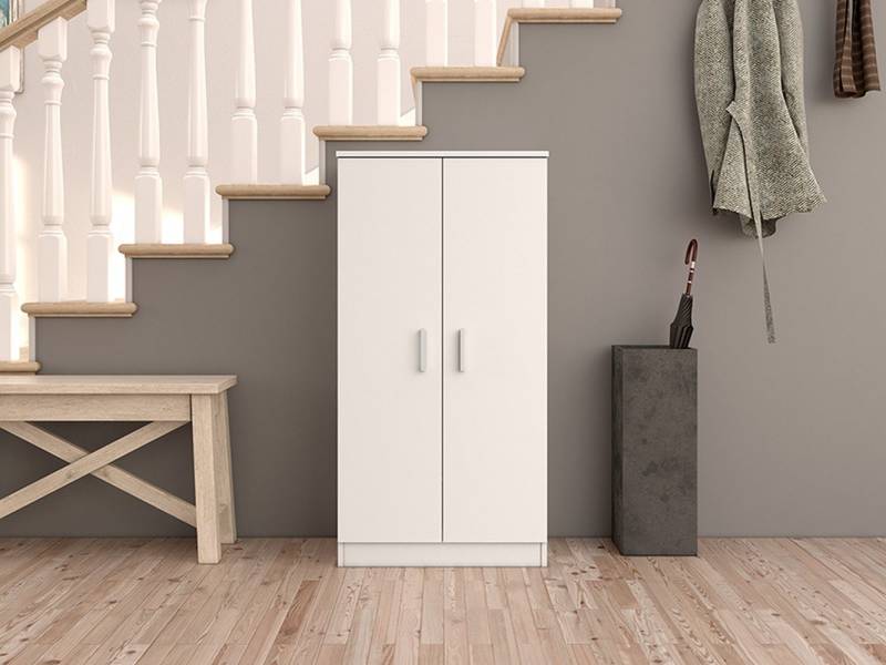 FORES HABITAT Schuhschrank in Weiß - 55x108x36 (BxHxT) von FORES HABITAT