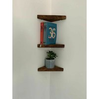 Für Rustikale Industrie-Massivholz-Chunky-Gerüstregale Eckregale von FORETLDN