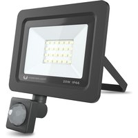 Forever Light - Flutlicht led proxim ll IP66 Wasserdicht Strahler Fluter 20W Ersetzt 105W Kaltweiß (6000K) 1600LM Mit Bewegungsmelder Spotlight von FOREVER LIGHT