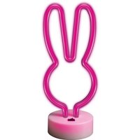 Neon led Zeichen Licht Batterie / usb led Licht Home Leuchtschild Nachtlicht Hase-Pink von FOREVER LIGHT