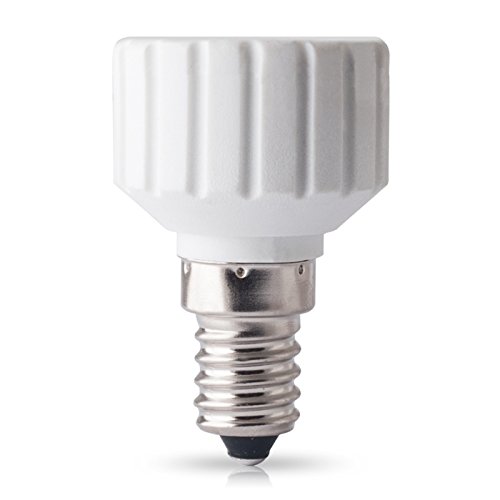 10x E14 auf GU10 Sockel Fassung Adapter LED Lampensockel Lampenfassung 230V für LED Leuchtmittel, Glühbirnen, Halogen Lampen Licht von FOREVER