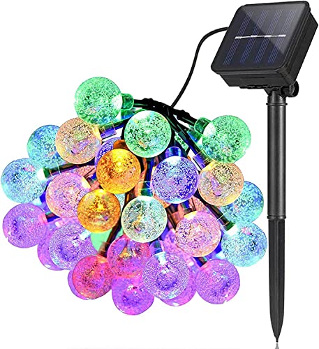 FOREVER Solar lichterkette außen wetterfest, 30 LED,8 Modi 6,5m, Außer/Innen lampions solar für Garten, Bäume, Hochzeiten, Partys, Weihnachten (mehrfarbig) von FOREVER