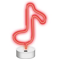 Forever - Neon led Zeichen Licht Batterie / usb led Licht Home Leuchtschild Nachtlicht Musiknote-Rot von FOREVER