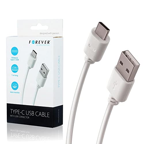 LabTech Refurb H100100 USB-Kabel 1 m Mini-USB B USB C Stecker weiß – USB-Kabel (1 m, Mini-USB B, USB C, 3.0 (3.1 Gen 1), weiß) von FOREVER