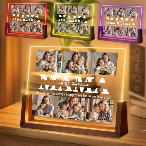 FORHISHER Muttertagsgeschenke für Mama Geburtstagsgeschenk für Mama Beste Mama Geschenk Personalisierte Fotogeschenke von FORHISHER