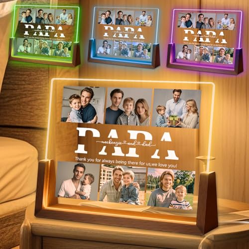 FORHISHER Personalisiert Geschenk Vatertag Fotogeschenke Geburtstagsgeschenk für Papa Vatertagsgeschenk für Papa von FORHISHER
