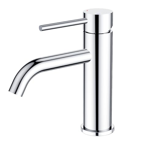 FORIOUS Wasserhahn Bad,Waschtischarmatur Waschbecken Armaturen Chrome-Finish Einhandgriff Mischbatterie für Waschbecken im Bad, Gäste-WC FORIOUS Wasserhahn Bad,Waschtischarmatur Waschbecken Armaturen Chrome-Finish Einhandgriff Mischbatterie für Waschbecken im Bad, Gäste-WC von FORIOUS