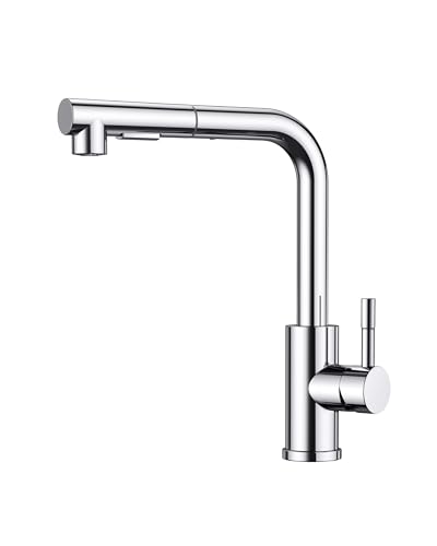 FORIOUS Wasserhahn Küche, Hochdruck Küchenarmatur mit Brause Ausziehbar Armatur, Mischbatterie Spültischarmatur Küche küchenarmaturen, 360° Schwenkbar Zwei Sprühfunktionen, Polierter Chrom FORIOUS Wasserhahn Küche, Hochdruck Küchenarmatur mit Brause Ausziehbar Armatur, Mischbatterie Spültischarmatur Küche küchenarmaturen, 360° Schwenkbar Zwei Sprühfunktionen, Polierter Chrom von FORIOUS