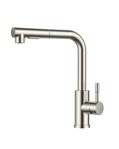 FORIOUS Wasserhahn, Hochdruck Küchenarmatur mit Brause Ausziehbar Armatur, Mischbatterie Spültischarmatur Küche küchenarmaturen, 360° Schwenkbar Zwei Sprühfunktionen, Edelstahl FORIOUS Wasserhahn, Hochdruck Küchenarmatur mit Brause Ausziehbar Armatur, Mischbatterie Spültischarmatur Küche küchenarmaturen, 360° Schwenkbar Zwei Sprühfunktionen, Edelstahl von FORIOUS
