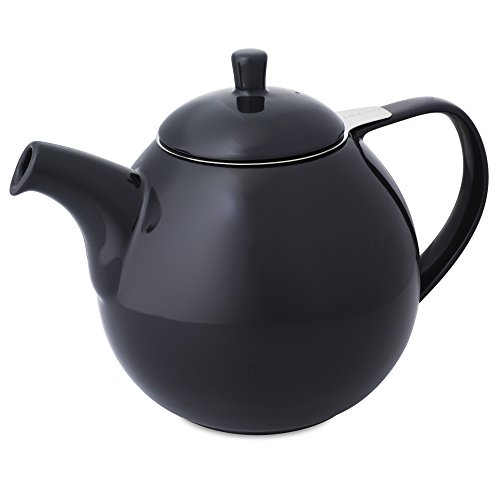 FORLIFE Curve Teekanne mit Teesieb, 1,3 l, Graphit Schwarz von FORLIFE