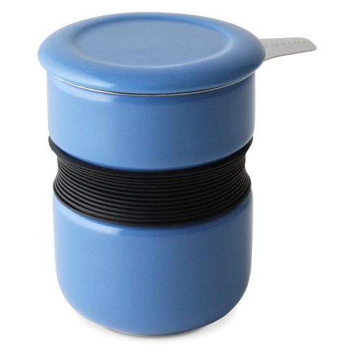 FORLIFE Curve Teetasse im asiatischen Stil mit Teesieb und Deckel, 340 ml, Blau FORLIFE Curve Teetasse im asiatischen Stil mit Teesieb und Deckel, 340 ml, Blau von FORLIFE