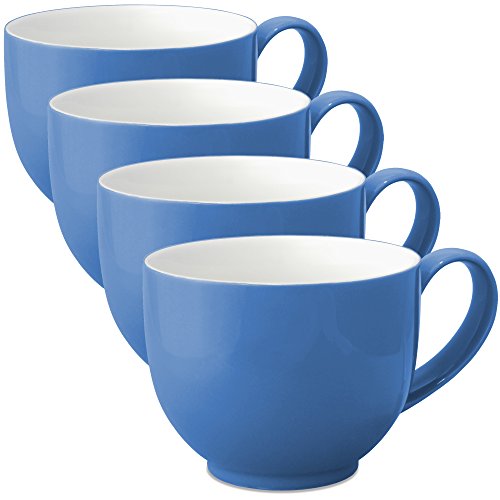 FORLIFE Q Tea Cup with Handle (Set of 4), 10 oz., Blue by FORLIFE von FORLIFE