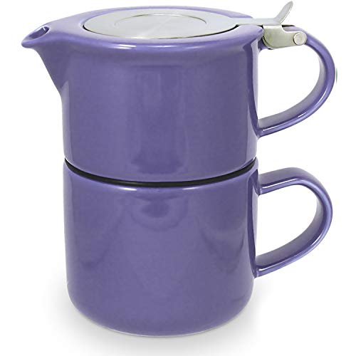 FORLIFE Tea for One Teekanne mit Teesieb, 400 ml, Violett von FORLIFE