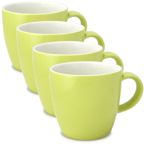 FORLIFE Uni Tea/Coffee Cup with Handle (Set of 4), 11 oz., Lime by FORLIFE von FORLIFE