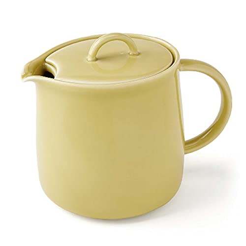 Forlife 620Lmc Teekanne, Keramik, 591 ml, für 3 Tassen, Teesieb, mikrowellen- und spülmaschinenfest, Gelb, Zitronengelb von FORLIFE
