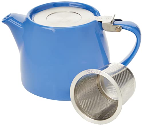 Tea PeopleFORLIFE FST-400-BLU Stump Teekanne, 400 ml, Blau, keramik von FORLIFE