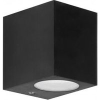 wandleuchte ip44 kubo single emission gu10 7w schwarz von FORLIGHT