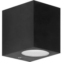 wandleuchte ip44 kubo single emission gu10 7w schwarz von FORLIGHT