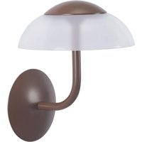 Braune Wandleuchte Eclipta ii mit warmweißem 3000K-LED-Licht von FORLIGHT