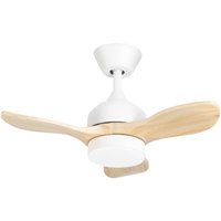 Forlight - Calar ventilador con selector de temperatura en color blanco y las palas de madera ø 750 mm von FORLIGHT