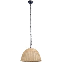 Forlight - Cortic lampara colgante de rattan natural / negro para bombilla E27 von FORLIGHT