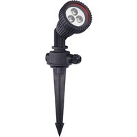 FORLIGHT TIDIAN (10 Stück) Outdoor-Flutlicht für Garten IP65. Mit Rasennagel. Für GU10 Glühbirne. Schwarze Farbe von FORLIGHT