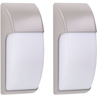 Forlight Area (2uds) Aplique Pared Exterior para Bombilla E27. Jardín y Terraza. Lámpara de Pared Impermeable IP65. Color Gris von FORLIGHT
